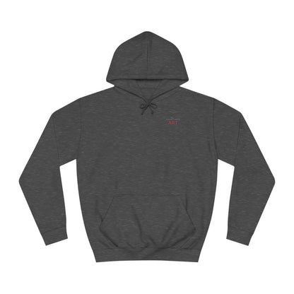 Unisex College Hoodie - Mutter und Tochter - Motiv: Frontseite Logo & Rückseite Geborgenheit
