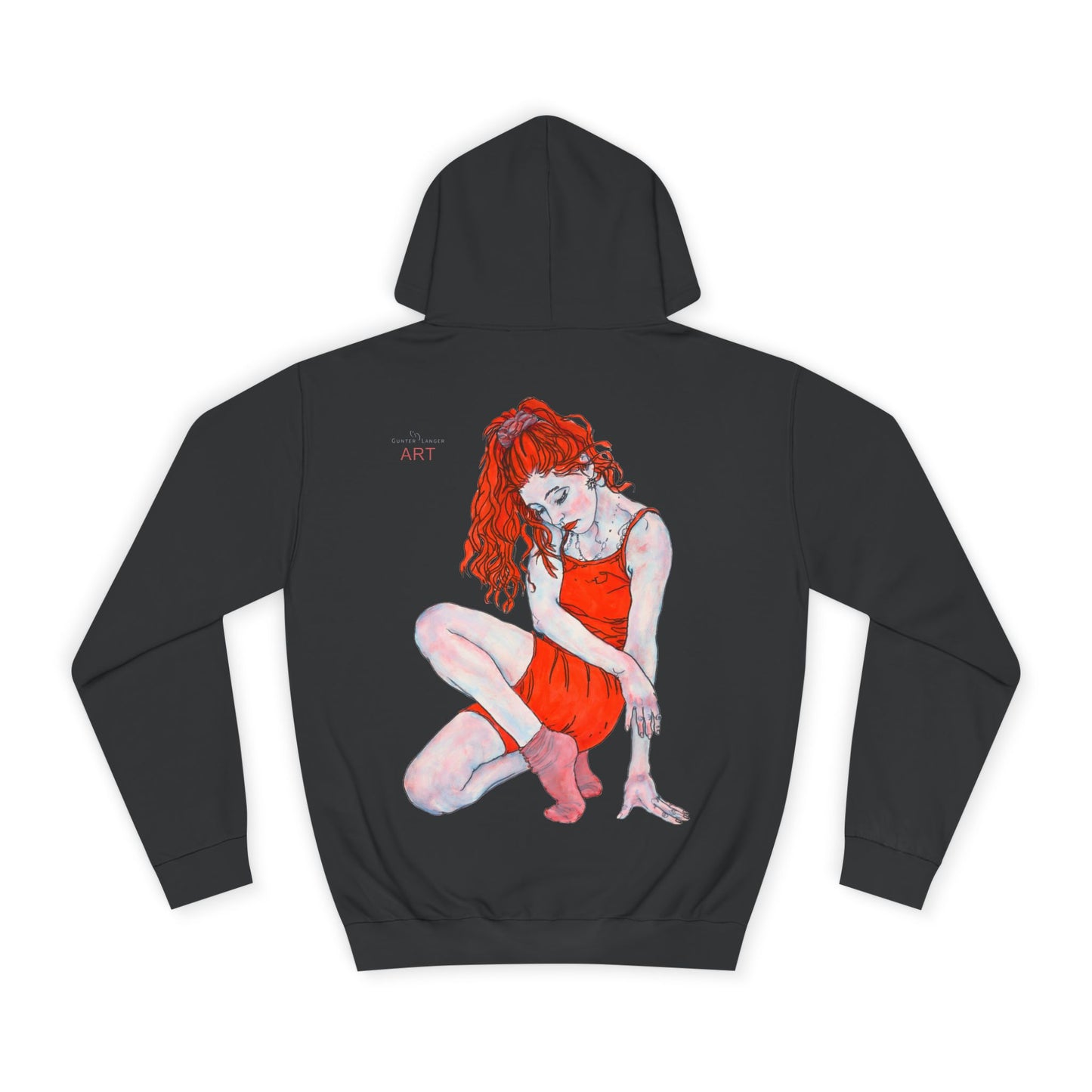 Unisex College Hoodie - Motiv: Rückseite Julia, H 49 cm