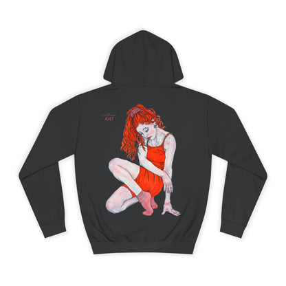 Unisex College Hoodie - Motiv: Rückseite Julia, H 49 cm