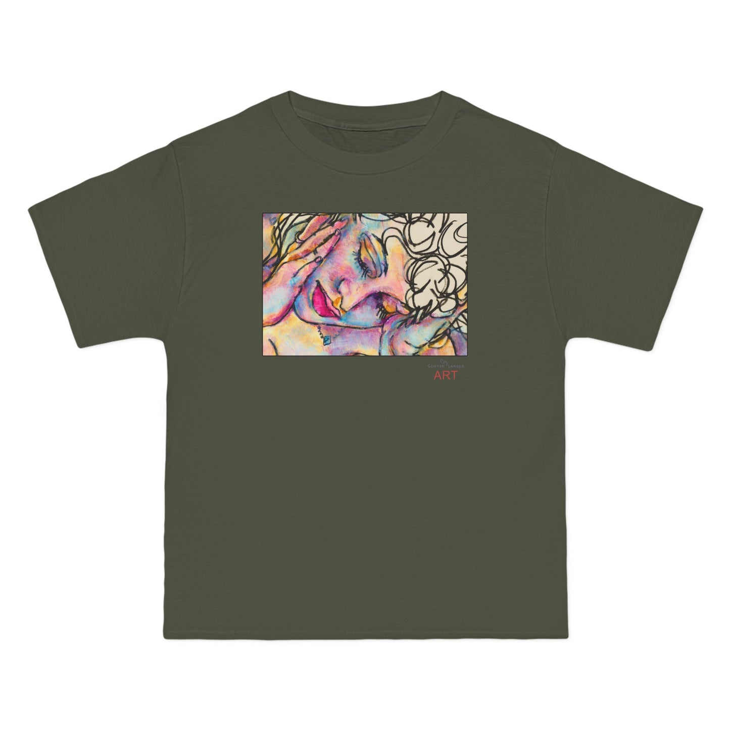 Beefy-T®  Short-Sleeve T-Shirt - Motiv: Front Mara, H 20 cm & Rückseite Mara, H 26 cm