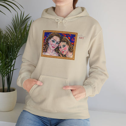 Unisex Heavy Blend™ Hooded Sweatshirt - Motiv: Front "Freundinnen" H 17,5 cm