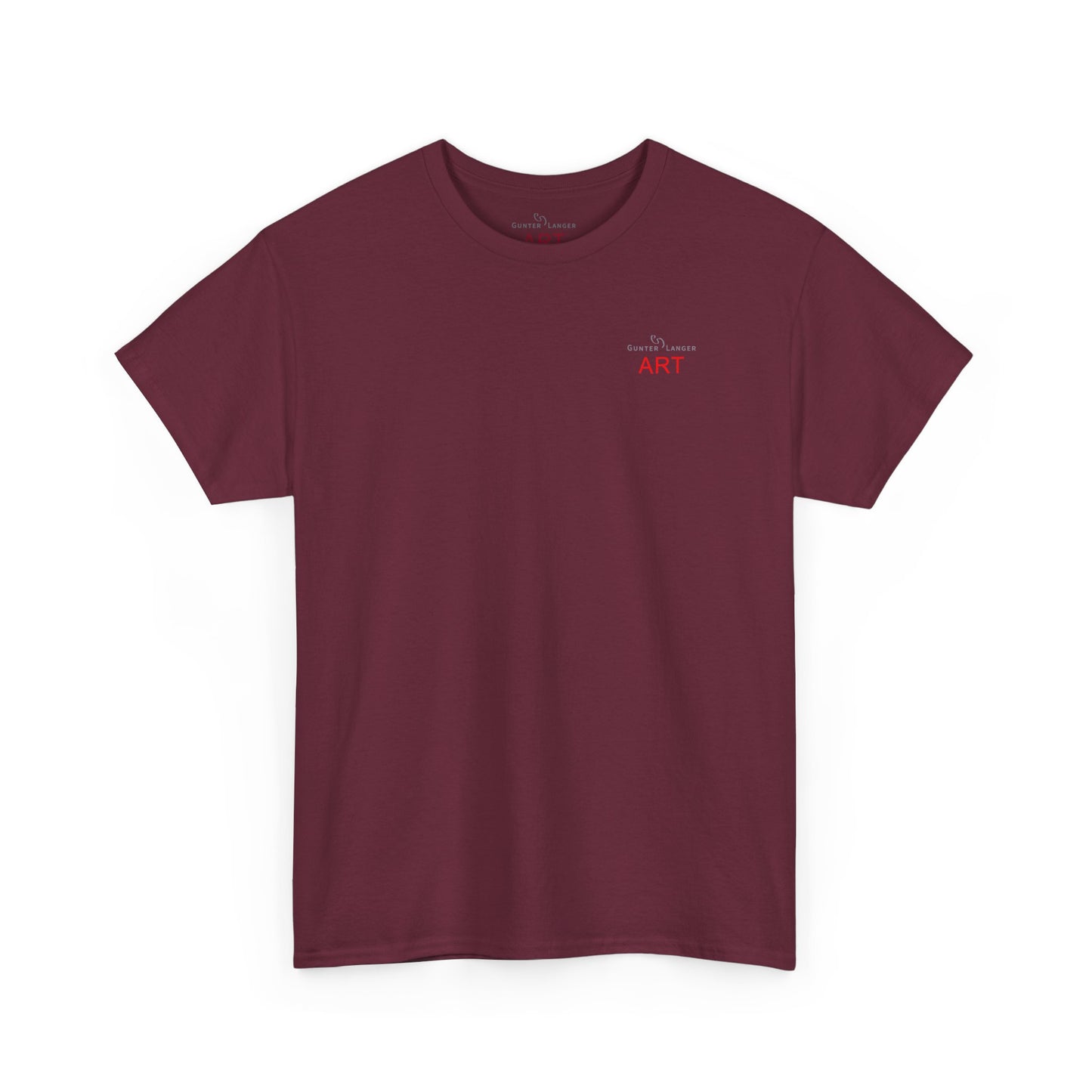 Unisex Heavy Cotton Tee - Motiv: Front Logo & Rückseite Lina, Neck Label