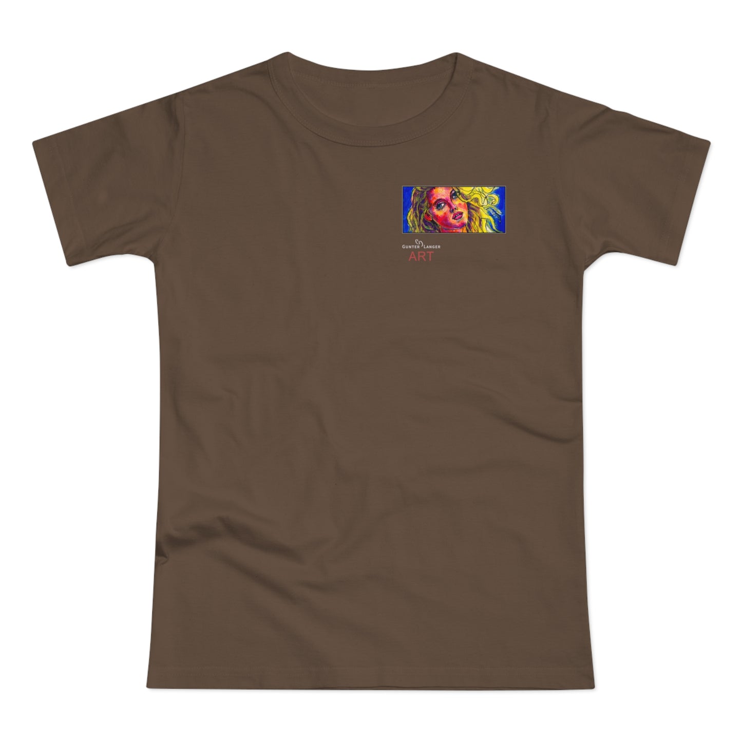 Single Jersey Women's T-shirt - dunkel - Motiv: Mascha, H 5 cm