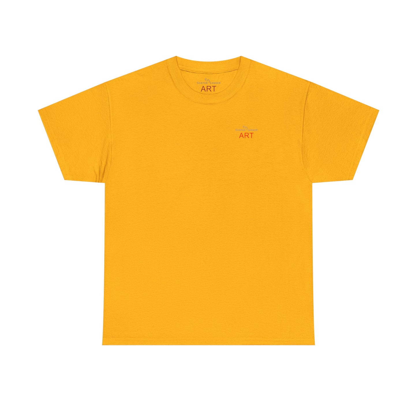 Unisex Heavy Cotton Tee - Motiv: Front Logo & Rückseite Lina, Neck Label
