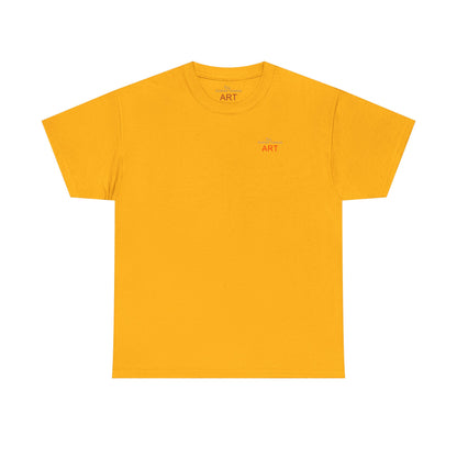 Unisex Heavy Cotton Tee - Motiv: Front Logo & Rückseite Lina, Neck Label