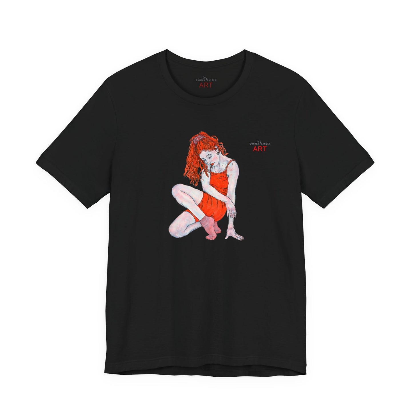 Unisex Jersey Short Sleeve Tee - Motiv: Front Julia, H 25 cm