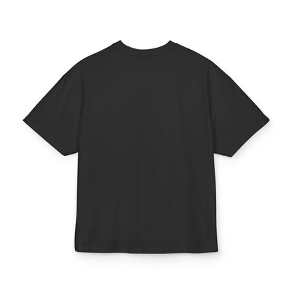 Unisex Ultra Heavy Cotton Box Tee - Motiv: Front Lars, Weiß auf Schwarz, 30 cm