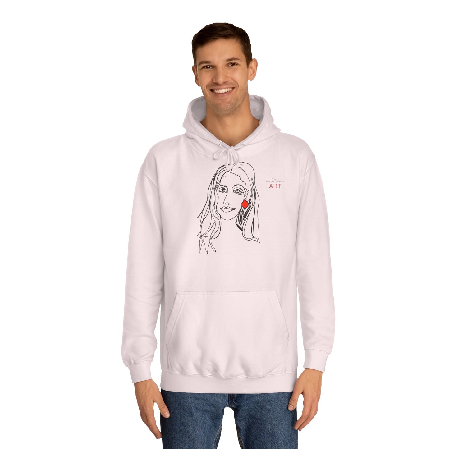Unisex College Hoodie - Motiv: Front Dagmar & Rückseite Dagmar