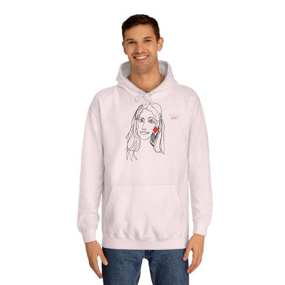 Unisex College Hoodie - Motiv: Front Dagmar & Rückseite Dagmar
