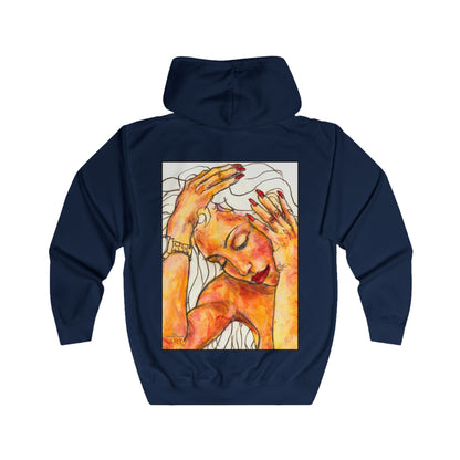 Unisex Full Zip Hoodie - Motiv: Front Eleni (Ausschnitt) & Rückseite Eleni