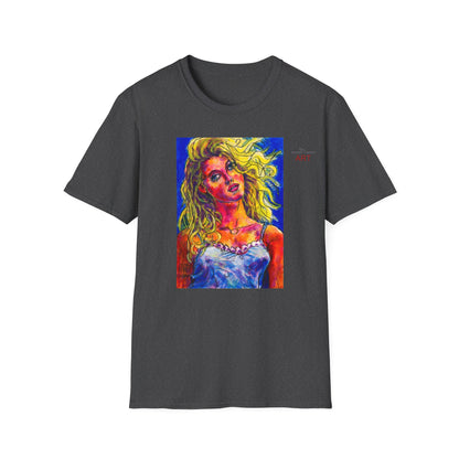 Unisex Softstyle T-Shirt - Motiv: Front Mascha,  H 33cm Korr2 sw