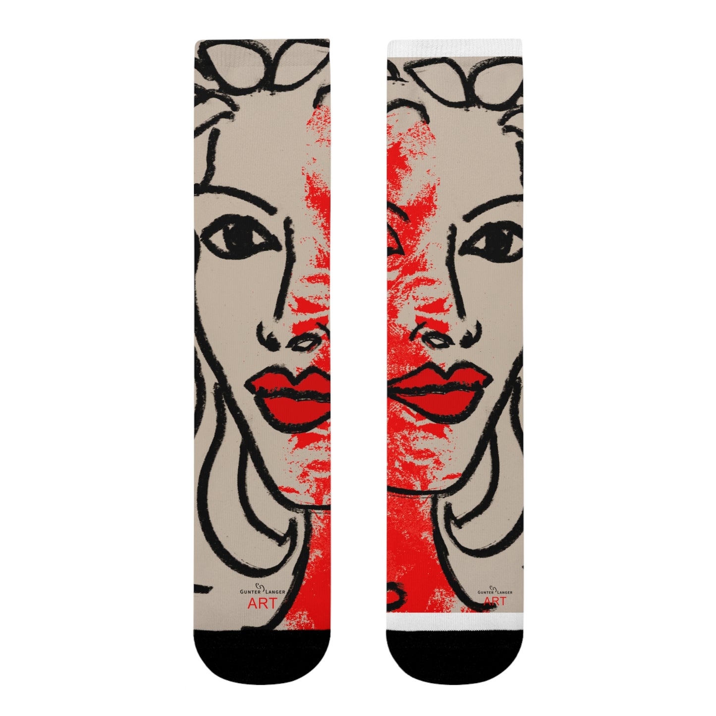 Sublimation Crew Socks (EU) - Motiv: Louisa M