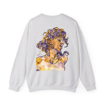Unisex Heavy Blend™ Crewneck Sweatshirt - Motiv: Front Logo & Rückseite Pauline