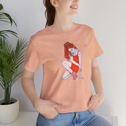 Unisex Jersey Short Sleeve Tee - Motiv: Front Julia, H 25 cm