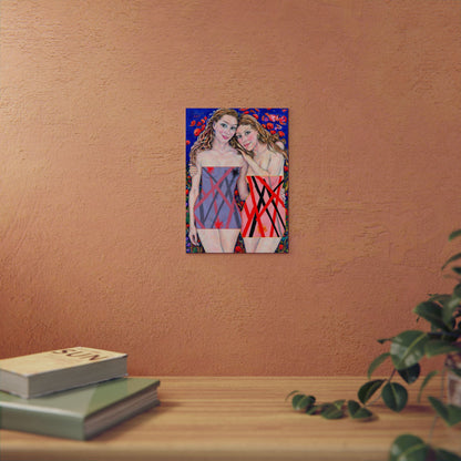 Aluminum Composite Panels - Motiv: "Freundinnen" bis H 59 cm