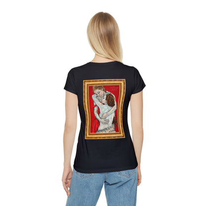 Women's Iconic T-Shirt - Motiv: Nähe (klein) & Nähe (groß)