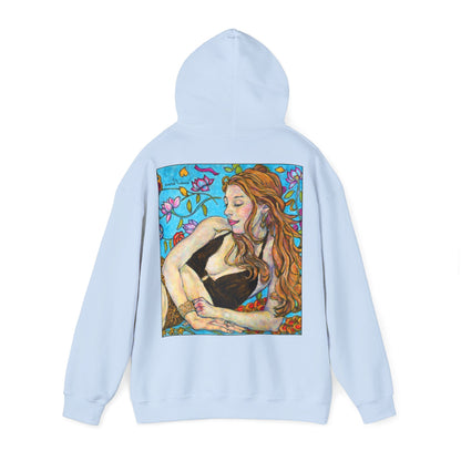 Unisex Heavy Blend™ Hooded Sweatshirt - Motiv: Front Ida, (Ausschnitt H 8,5 cm) & Rückseite Ida, H 42,5 cm