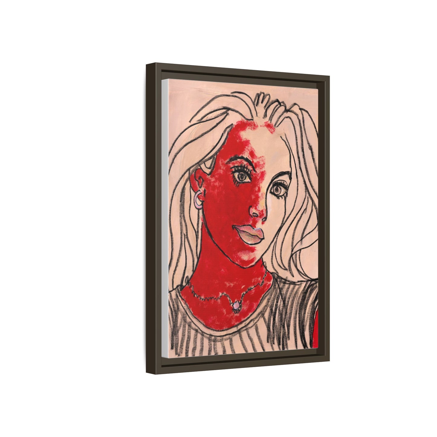 Matte Canvas, Framed (Multi-color) - Motiv: Christina, H 45,72 bis 76,20 cm