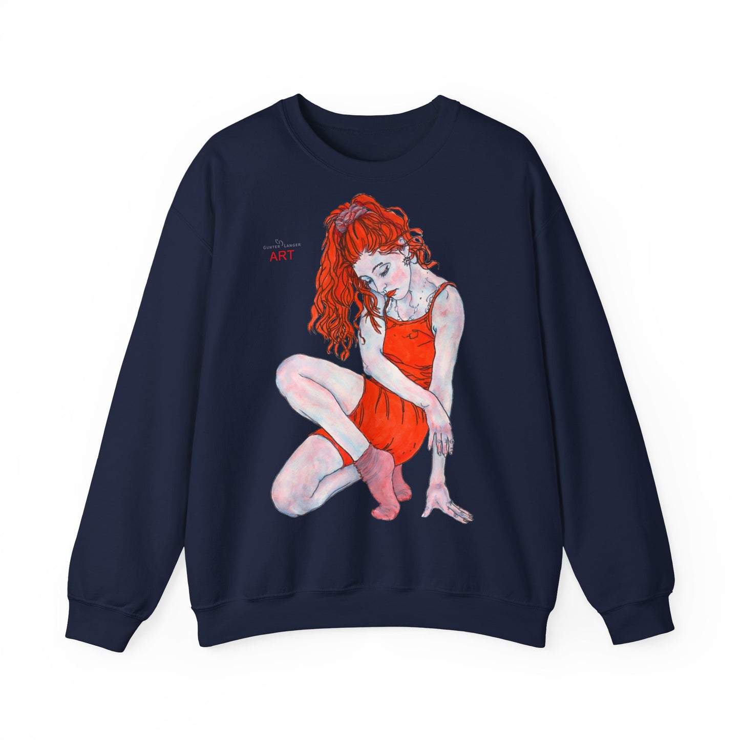 Unisex Heavy Blend™ Crewneck Sweatshirt - Motiv: Front Julia & Rückseite Julia