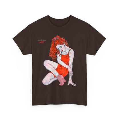 Unisex Heavy Cotton Tee - Motiv: Front Julia, H 41 cm