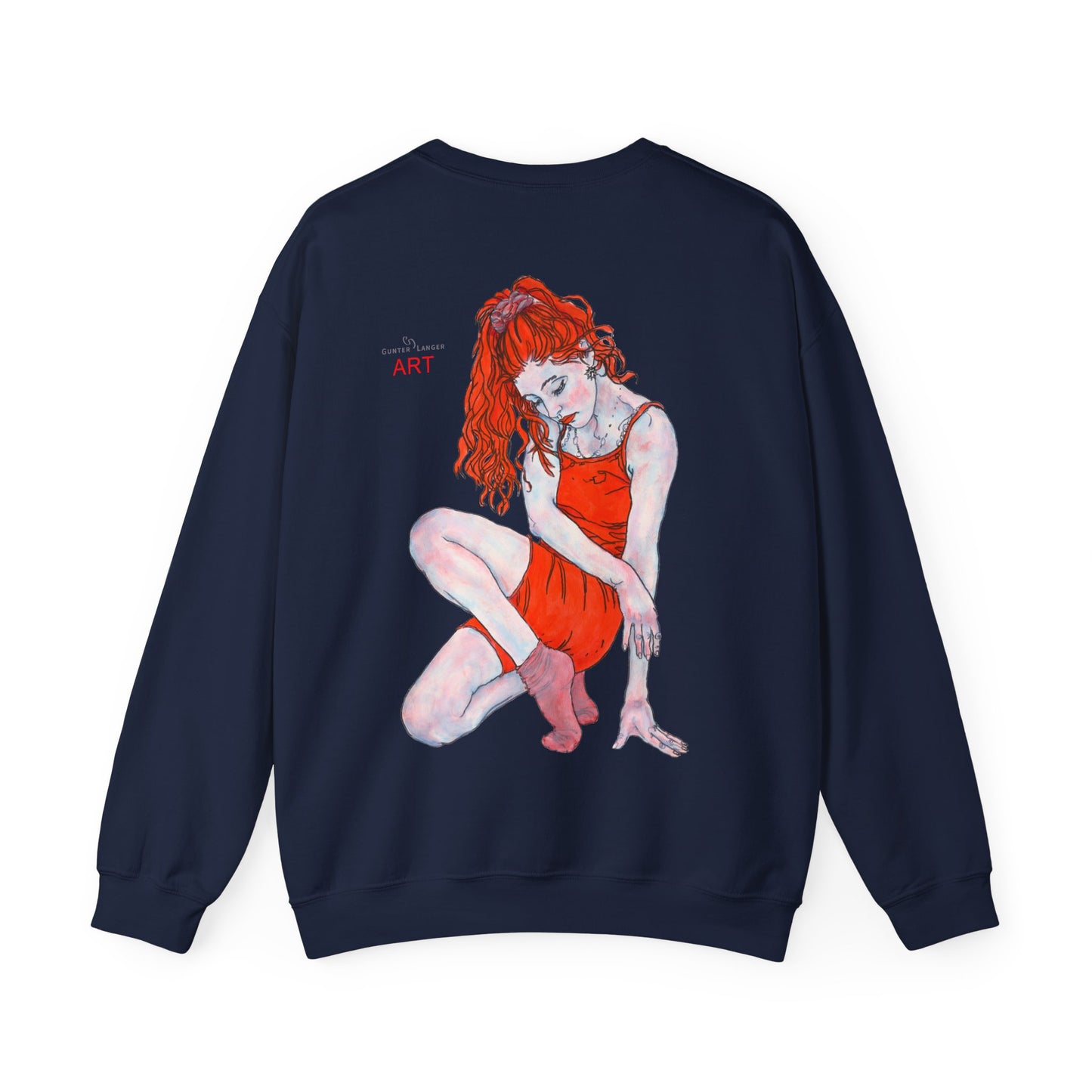 Unisex Heavy Blend™ Crewneck Sweatshirt - Motiv: Front Julia & Rückseite Julia