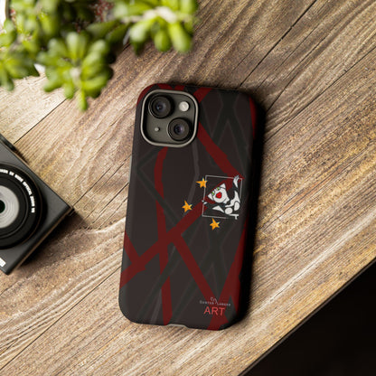 Tough Cases - iPhone - Motiv:  "Miau" klein H 8 cm, Sternenhimmel, Mikado3