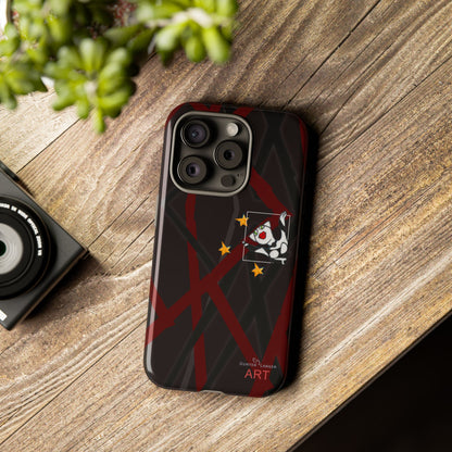 Tough Cases - iPhone - Motiv:  "Miau" klein H 8 cm, Sternenhimmel, Mikado3