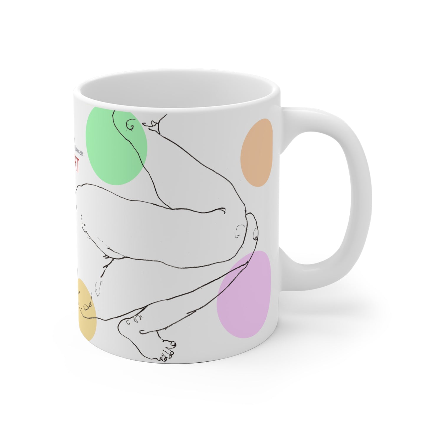 Ceramic Mug (EU) - Motiv: Leonie transparent, Farbkreise