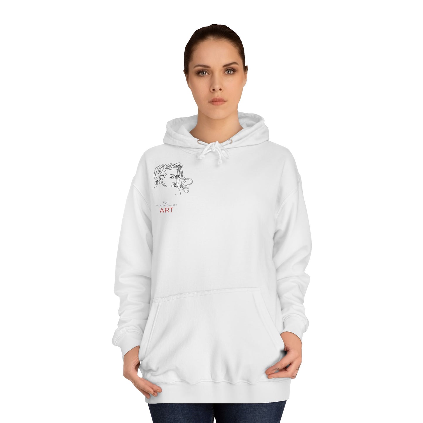 Unisex College Hoodie - Motiv Front Emilia (klein) & Rückseite Emilia