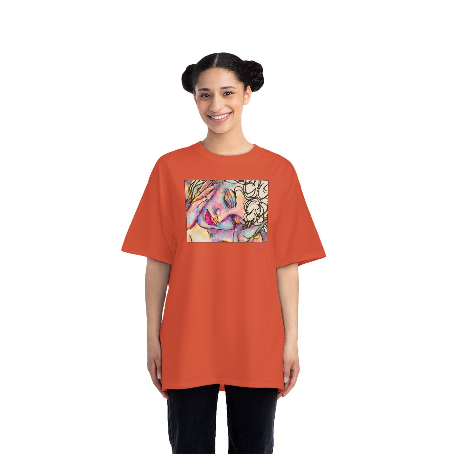 Beefy-T®  Short-Sleeve T-Shirt - Motiv: Front Mara, H 20 cm & Rückseite Mara, H 26 cm