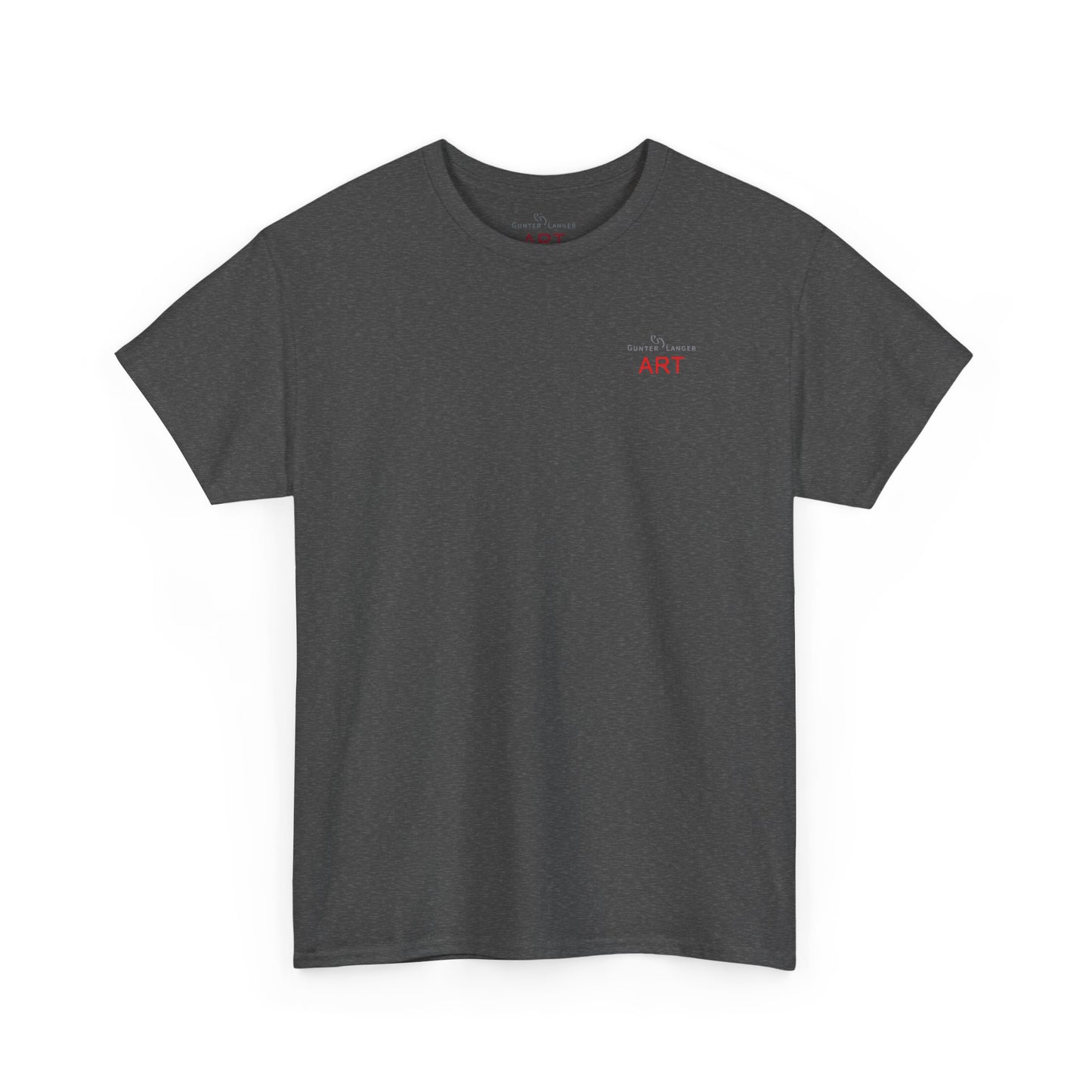 Unisex Heavy Cotton Tee - Motiv: Front Logo & Rückseite Lina, Neck Label