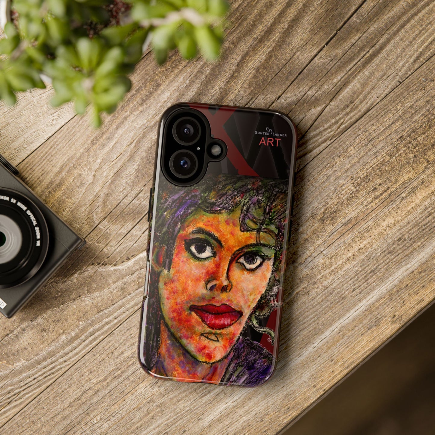 Tough Cases - iPhone - Motiv: MJ, Schwarz