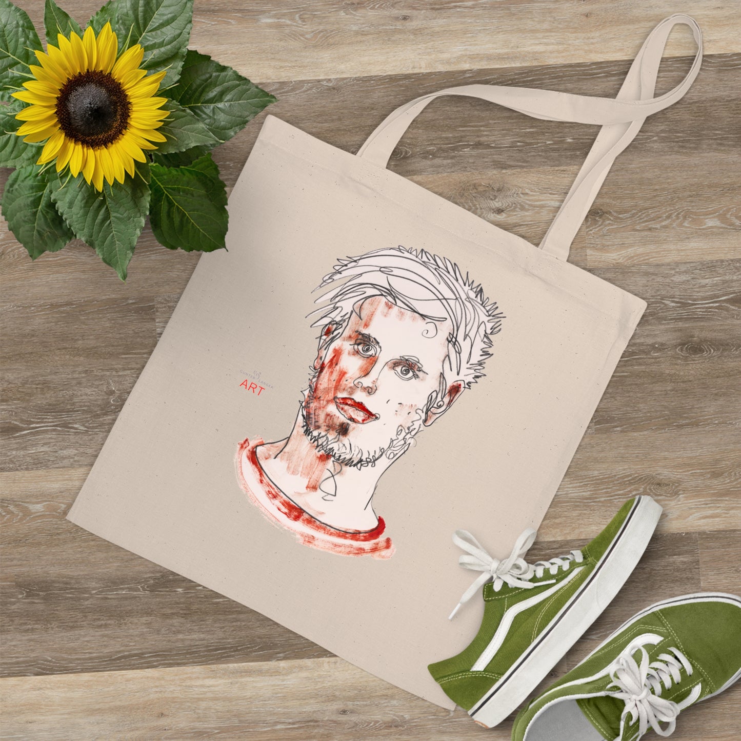 Tote Bag - Motiv: Markus, einseitig bedruckt H 30,5 cm