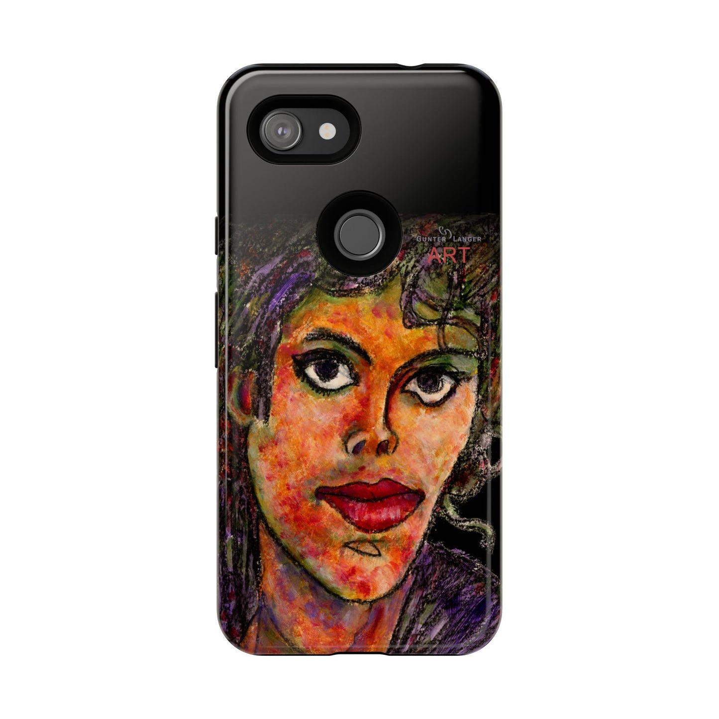 Tough Cases - Google Pixel - Samsung Galaxy - Motiv: MJ, Schwarz