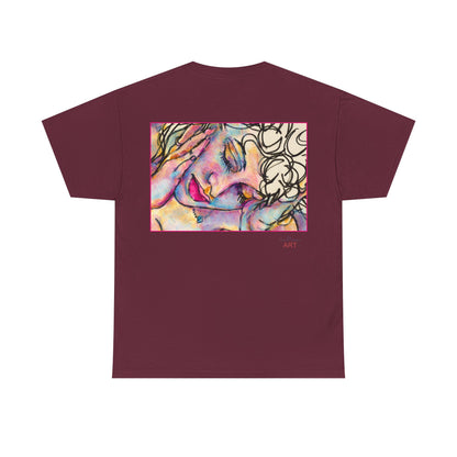 Unisex Heavy Cotton Tee - Motiv:  Motiv: Front Mara, H 9 cm & Rückseite Mara, H 27 cm