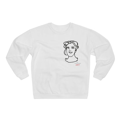 Unisex Crew Neck Sweatshirt (EU) - Motiv: Front Gia, (klein) H 20 cm & Rückseite Gia, H 49 cm