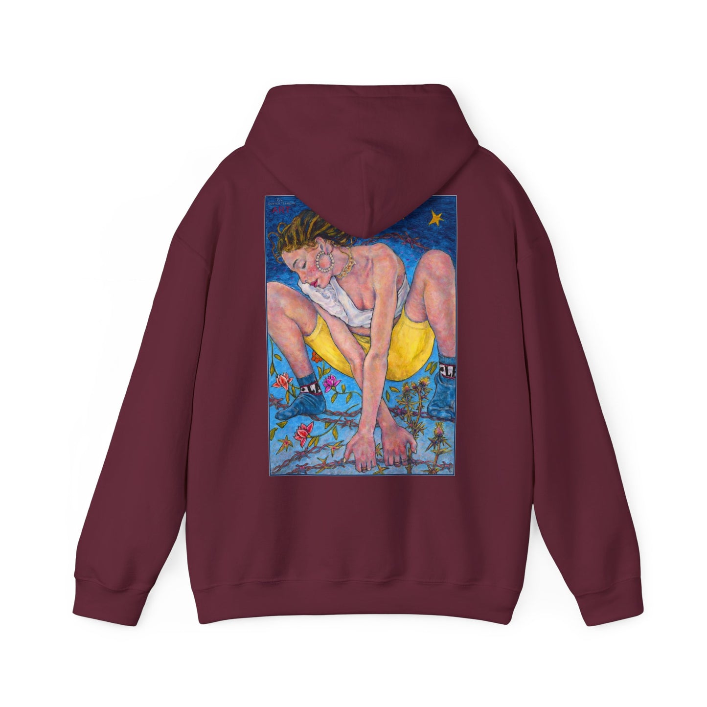 Unisex Heavy Blend™ Hooded Sweatshirt - Motiv: Rückseite "Alva", H43 cm