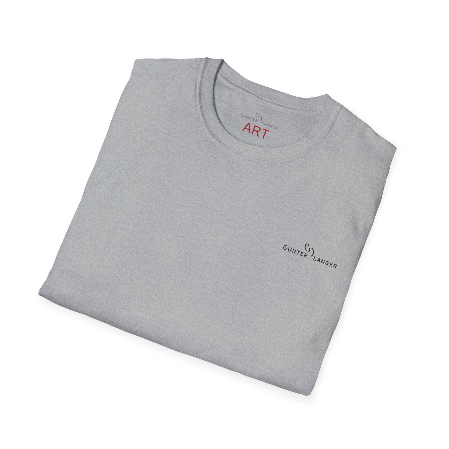 Unisex Softstyle T-Shirt - Motiv: Front, Logo & Rückseite, Giselle, H 49 cm, Neck Label