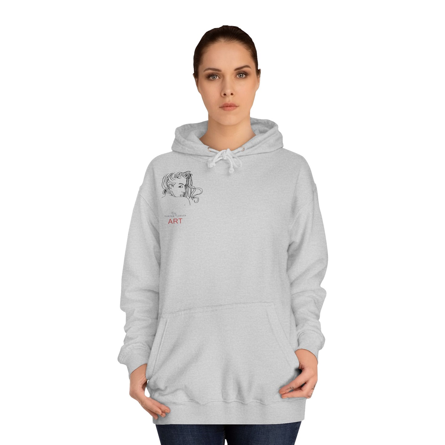 Unisex College Hoodie - Motiv Front Emilia (klein) & Rückseite Emilia