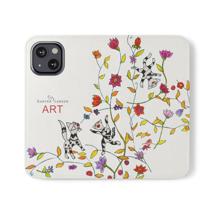 Flip Cases - Motiv: Drei Karierte Katzen auf weiß