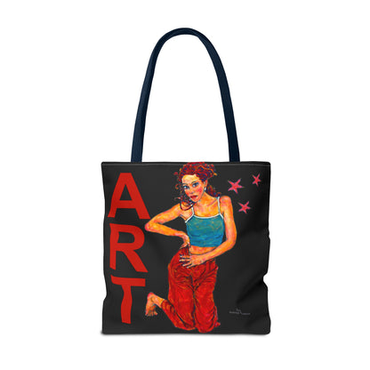 Tote Bag (AOP) - Motiv: Lea, Schwarz