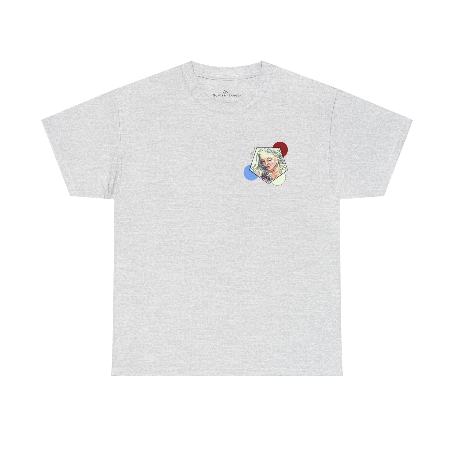 Unisex Heavy Cotton Tee - Motiv: Front Clivia, Neck Label