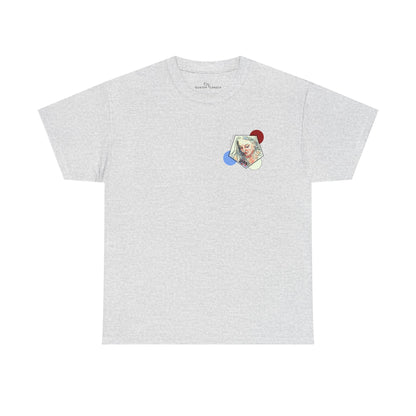 Unisex Heavy Cotton Tee - Motiv: Front Clivia, Neck Label