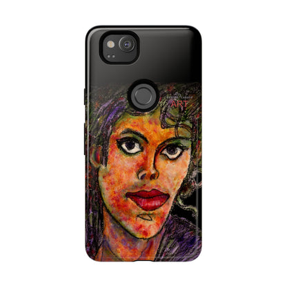 Tough Cases - Google Pixel - Samsung Galaxy - Motiv: MJ, Schwarz