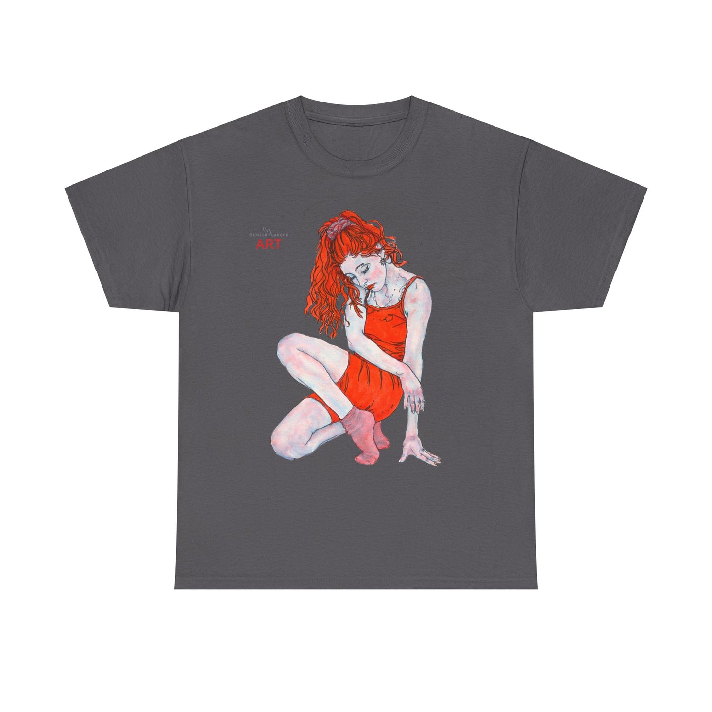 Unisex Heavy Cotton Tee - Motiv: Front Julia, H 41 cm