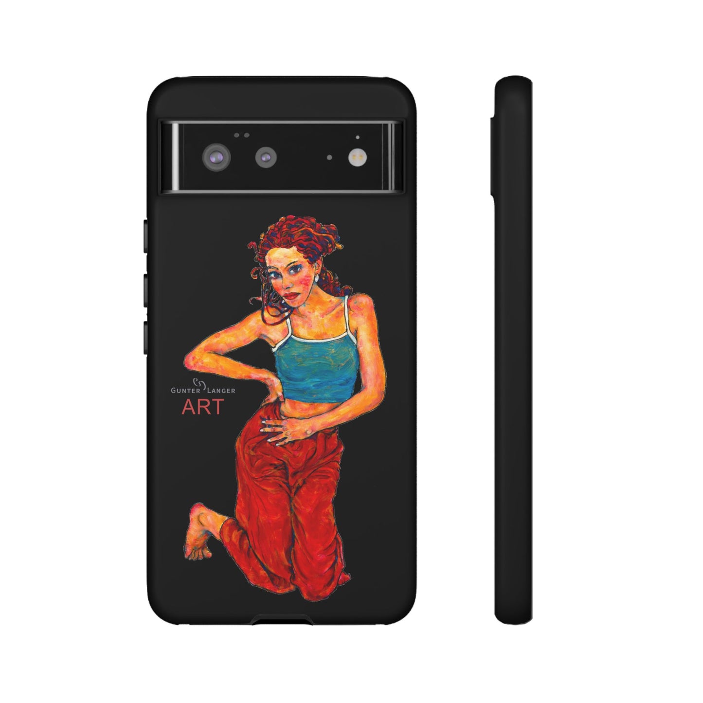 Tough Cases - Google Pixel - Samsung Galaxy - Motiv: Lea, Schwarz