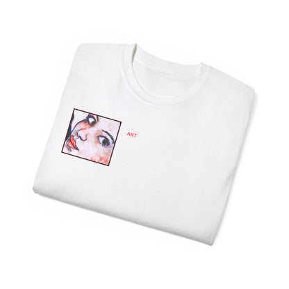 Unisex Ultra Cotton Tee - Motiv: Front Annette (Ausschnitt) & Rückseite Annette