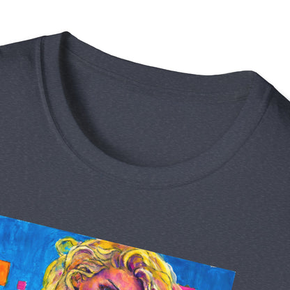 Unisex Softstyle T-Shirt - Motiv: Front Maria,  H 33cm