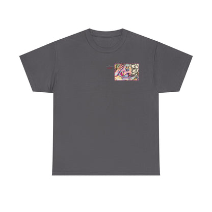 Unisex Heavy Cotton Tee - Motiv:  Motiv: Front Mara, H 9 cm & Rückseite Mara, H 27 cm