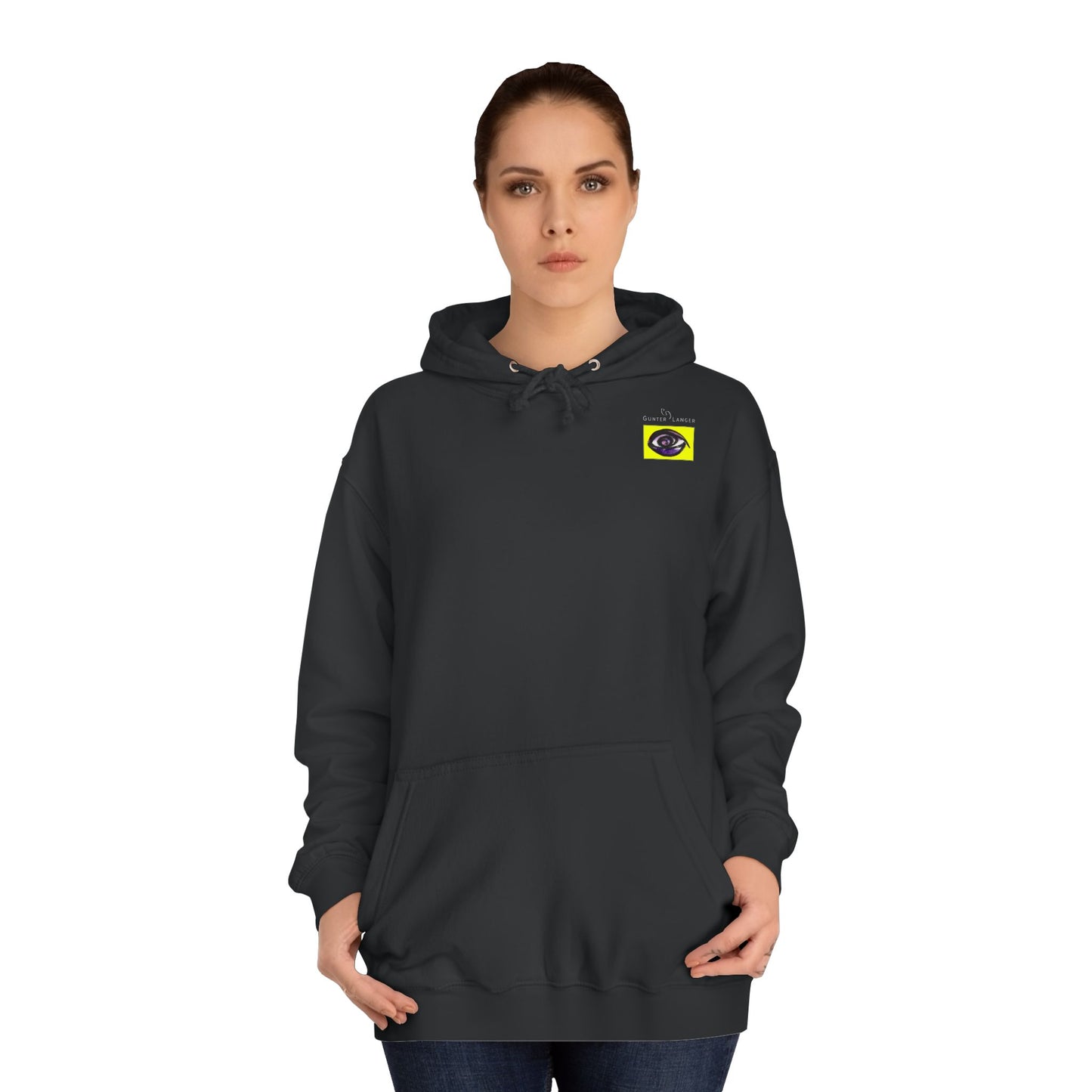 Unisex College Hoodie - Motiv: Front Auge & Rückseite Robert